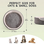 Mewoo Washable Pet Bed For Small Dogs & Cats - 23x23x7 Inch | Other