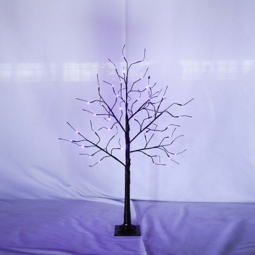 3 Pac Halloween Spooky Tree With Purple Lights, 4ft 5ft And | Other