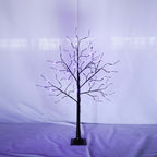 3 Pac Halloween Spooky Tree With Purple Lights, 4ft 5ft And | Other