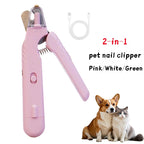 2 In 1 Pet Nail Clippers With Led Light Dog Cat Special Bloo | Other