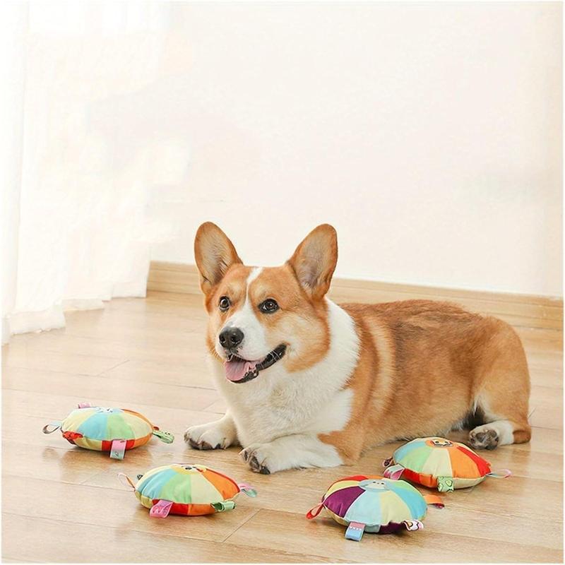 Plush Pet Dog Flying Discs Chew Toy, Interactivetug Of War D | Electronic Learning Toys