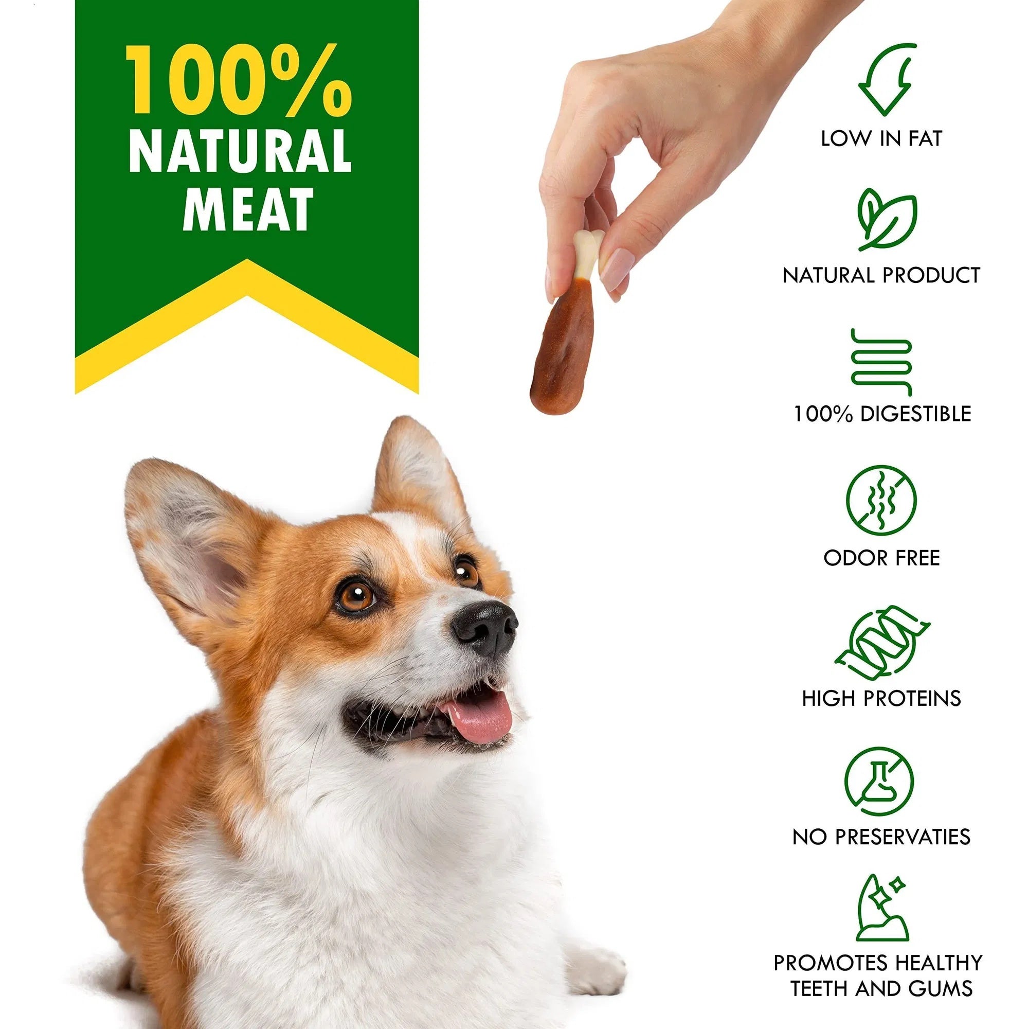 Dog Calcium Bones Wrapped Chicken & Rawhide Free Chew Treats | Other