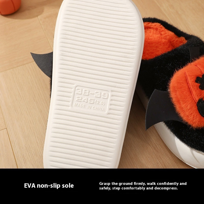 Halloween Cartoon Funny Pumpkin Slippers With Small Wings De | Other