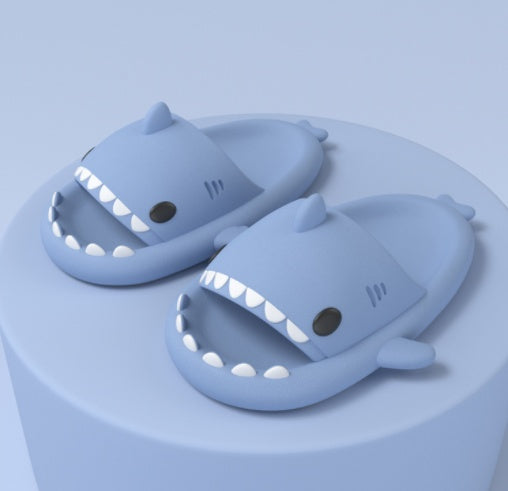 Adult's Slippers Indoor Outdoor Funny Shark Cartoon | Other