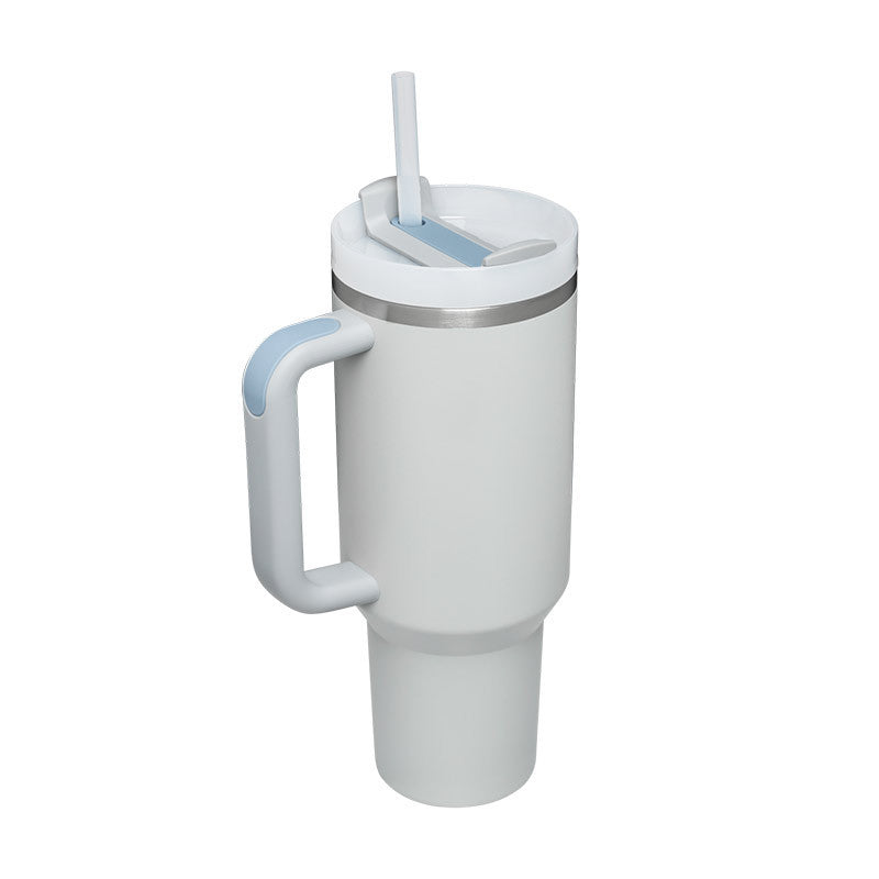 40 Oz Tumbler With Handle Straw Insulated, Stainless Steel S | Other