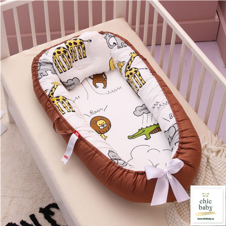 Adorable Baby Removable And Washable Bed Crib Portable Crib Travel Be | Electronic Learning Toys