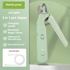 2 In 1 Pet Nail Clippers With Led Light Dog Cat Special Bloo | Other