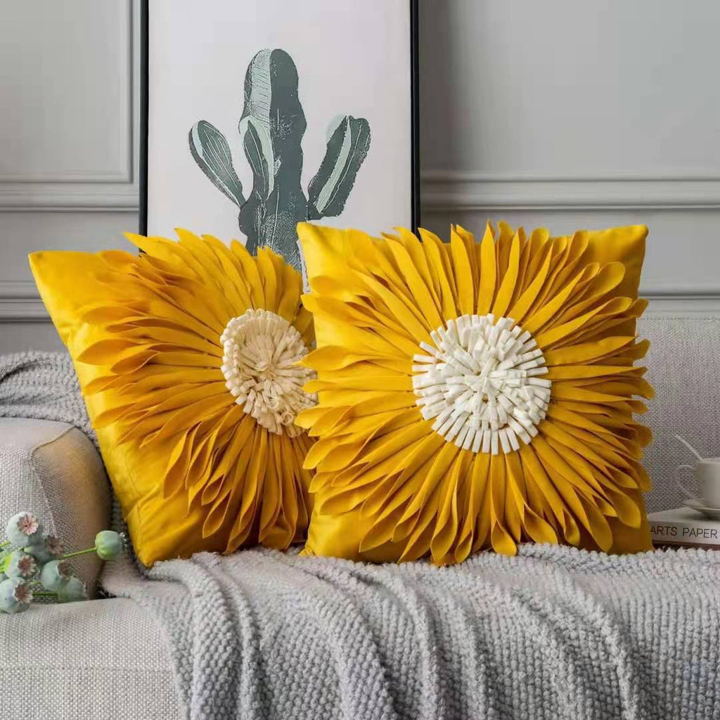 Fashion Modern Style White Throw Pillows Velvet Stitching 3d | Other