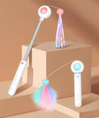 Retractable Laser Cat Stick Toy Cat Toy Ballskitten Playing | Electronic Learning Toys