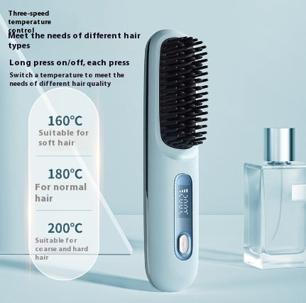 2 In 1 Straight Hair Comb Wireless Hair Straightener Brush H | Other