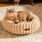 Mewoofun Donut Cat Bed - Washable Round Pet Bed For Indoor C | Other