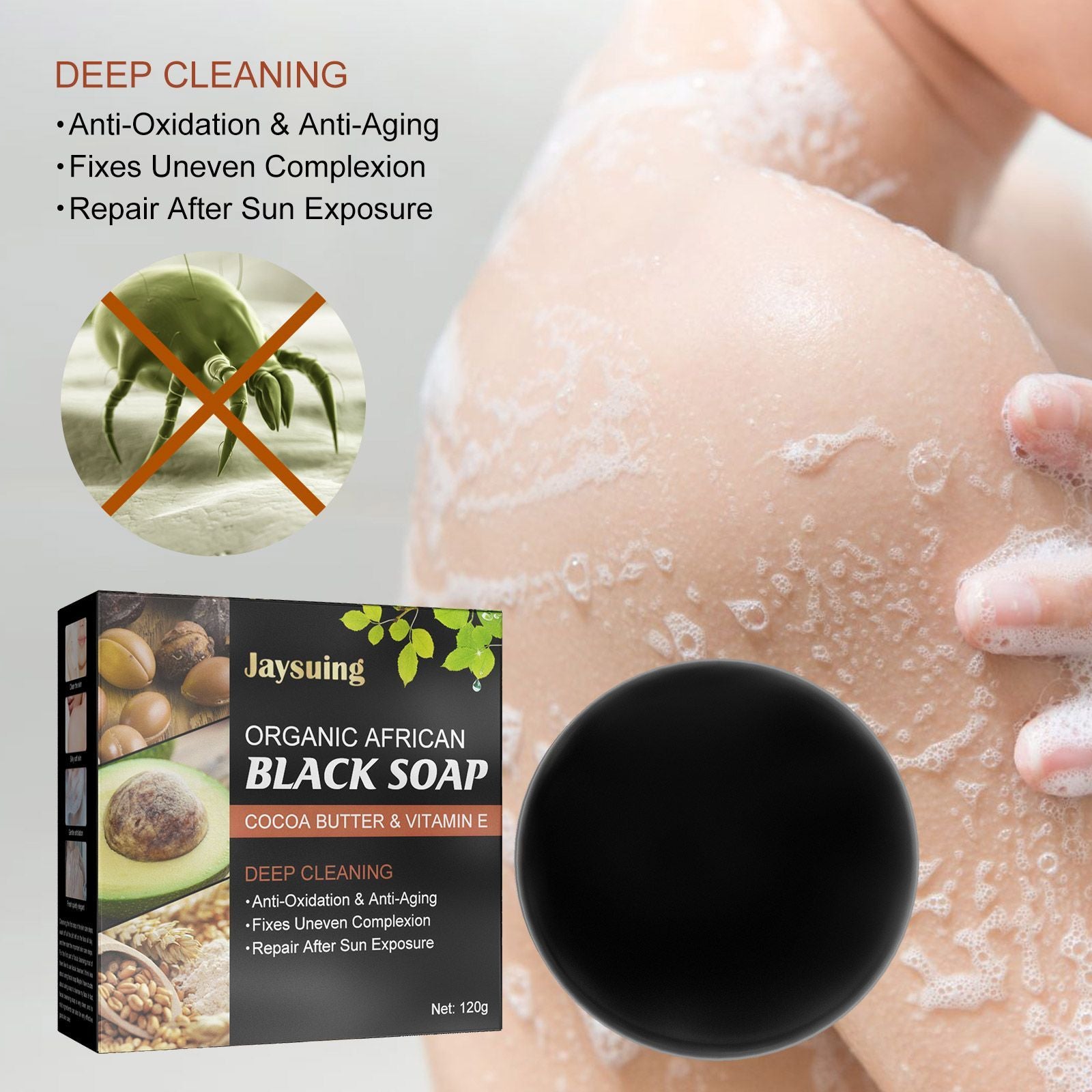 Jaysuing Acne Removing Mite Skin Soap Acne Inhibiting Cleans | Other