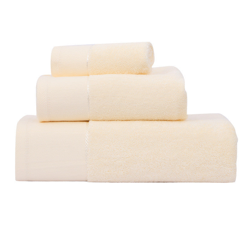Cotton Towel Bath Towel Three Piece Water Absorbing Gift Tow | Other