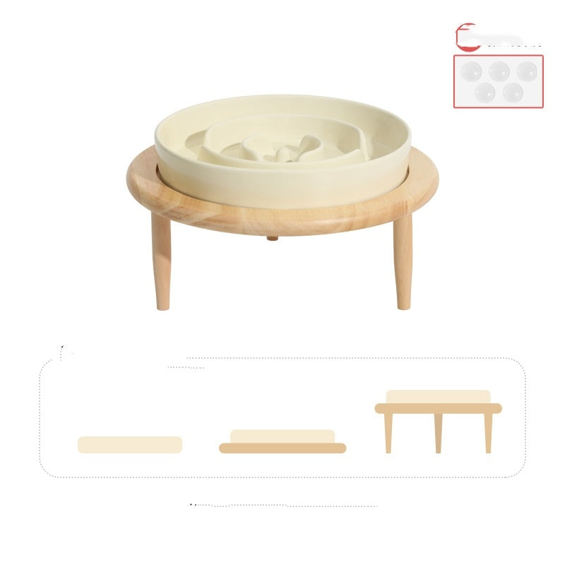 Pet Slow Food Ceramic Neck Protection Bowl | Other