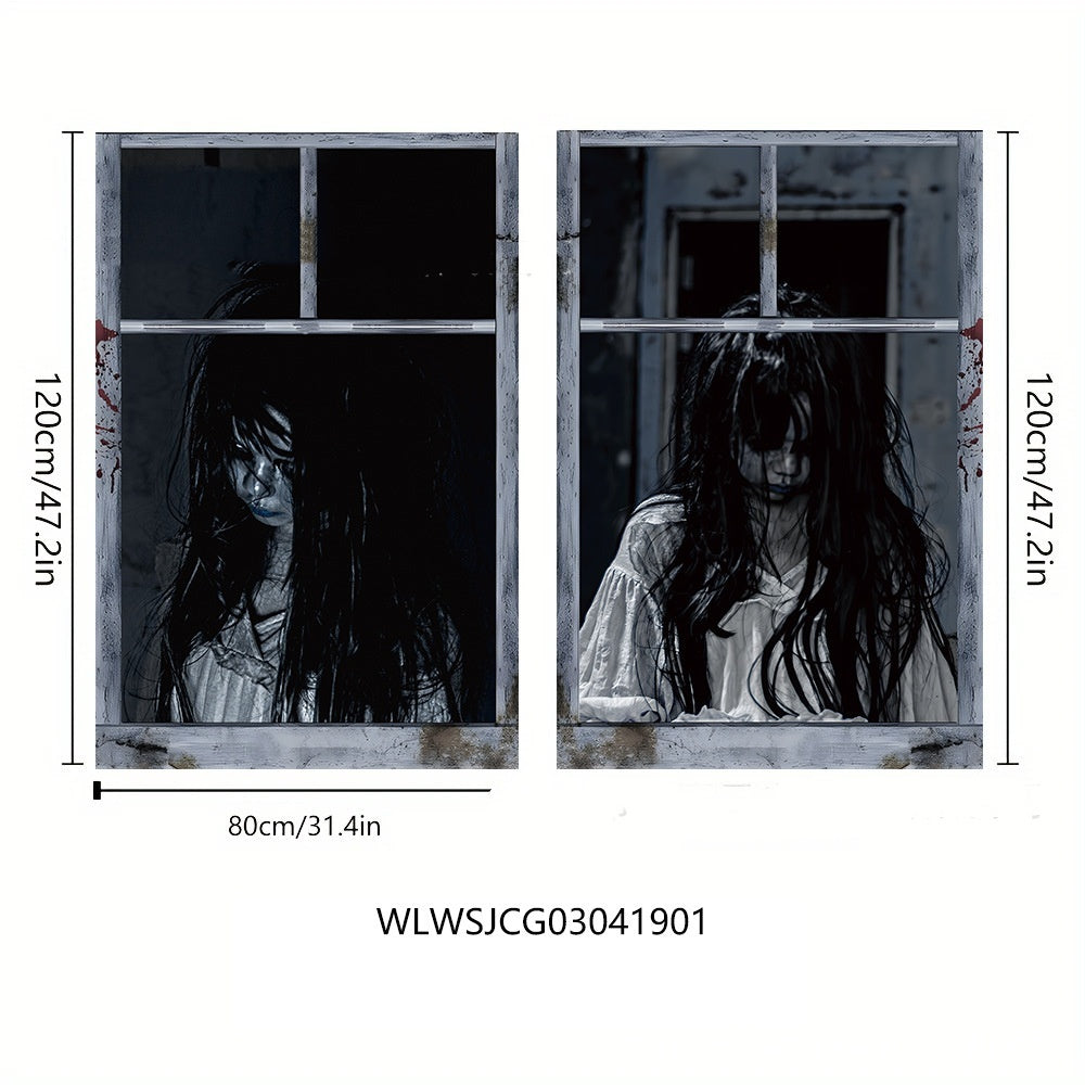 3d Holiday Window Cover Witch Halloween Window Cover | Other