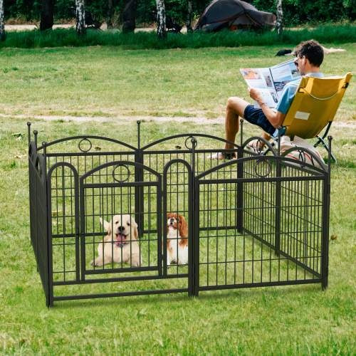 Dog Playpen Indoor 24 Inch 8 Panel Metal Dog Playpen | Other