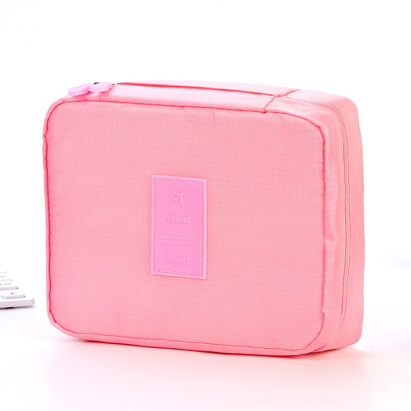 Portable Cosmetic Bag Waterproof Divider Multi-grid Pockets | Luggage & Bags