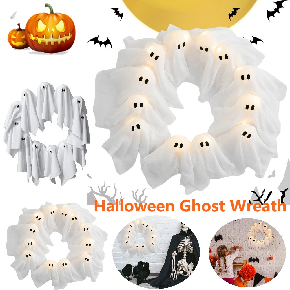 Halloween Decorations Ghost Wreath Cute Ghost Halloween Door | Other