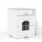 Wooden Pet House Litter Box Fence With Drawers | Other