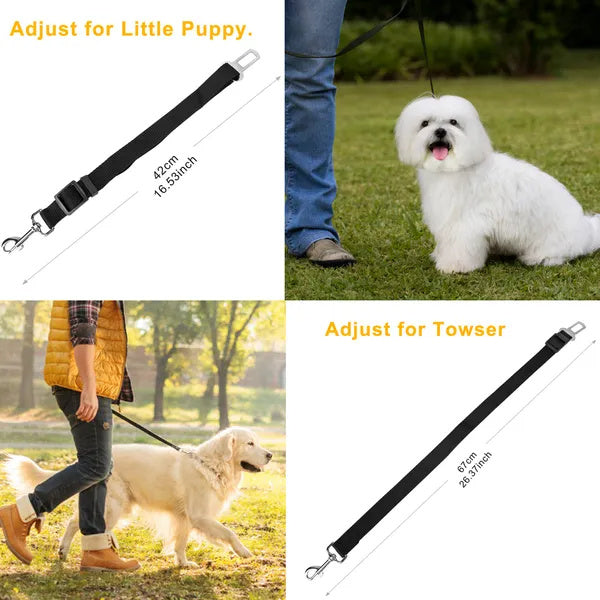 2pcs Pet Dog Seat Belt Leash Adjustable Pet Dog Cat Safety L | Other