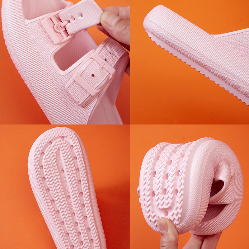 Platform Slippers Women's Summer Buckle Home Shoes Fashion O | Shoes