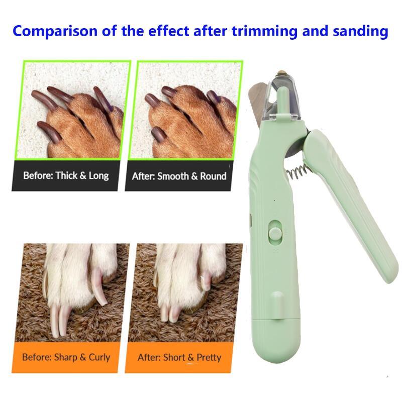 2 In 1 Pet Nail Clippers With Led Light Dog Cat Special Bloo | Other
