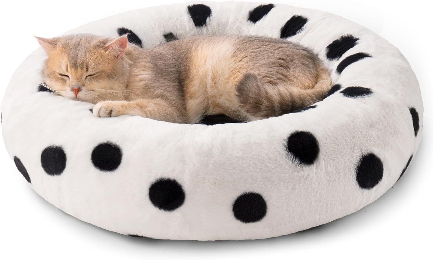 Mewoofun Donut Cat Bed For Indoor Cats - 23 Inch Round Washa | Other