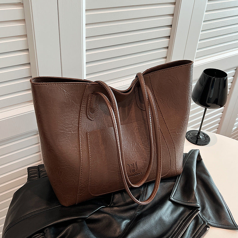 Casual Retro Shoulder Bag Texture Class Commuter Tote | Luggage & Bags