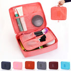 Portable Cosmetic Bag Waterproof Divider Multi-grid Pockets | Luggage & Bags
