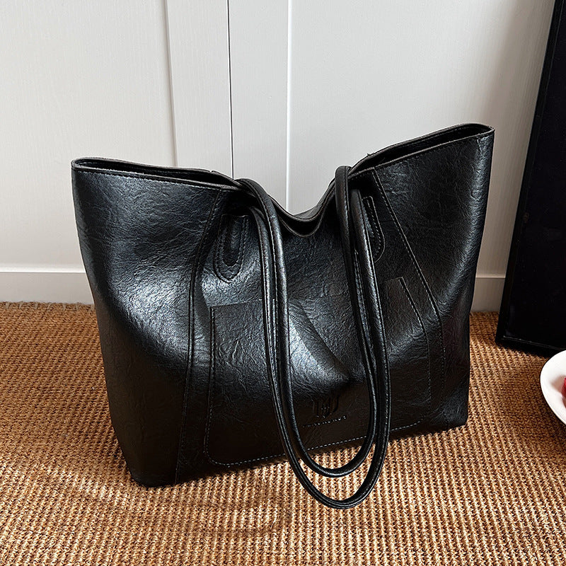Casual Retro Shoulder Bag Texture Class Commuter Tote | Luggage & Bags