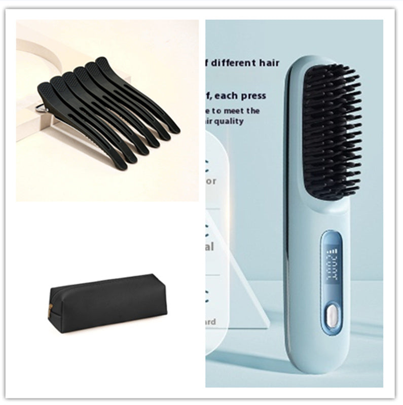 2 In 1 Straight Hair Comb Wireless Hair Straightener Brush H | Other