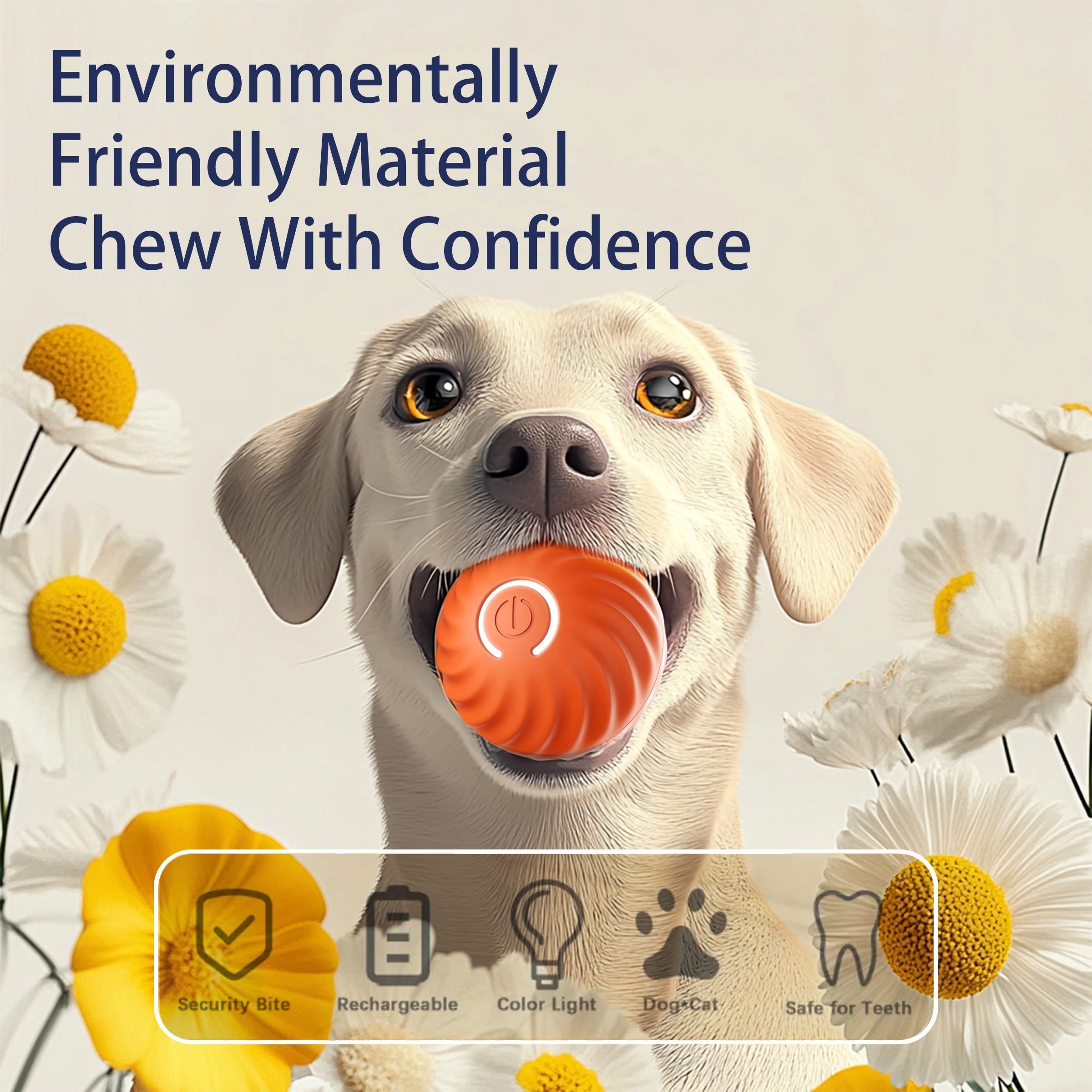 Interactive Bouncing Ball For Dogs,automatic Smart Toy, Self | Electronic Learning Toys