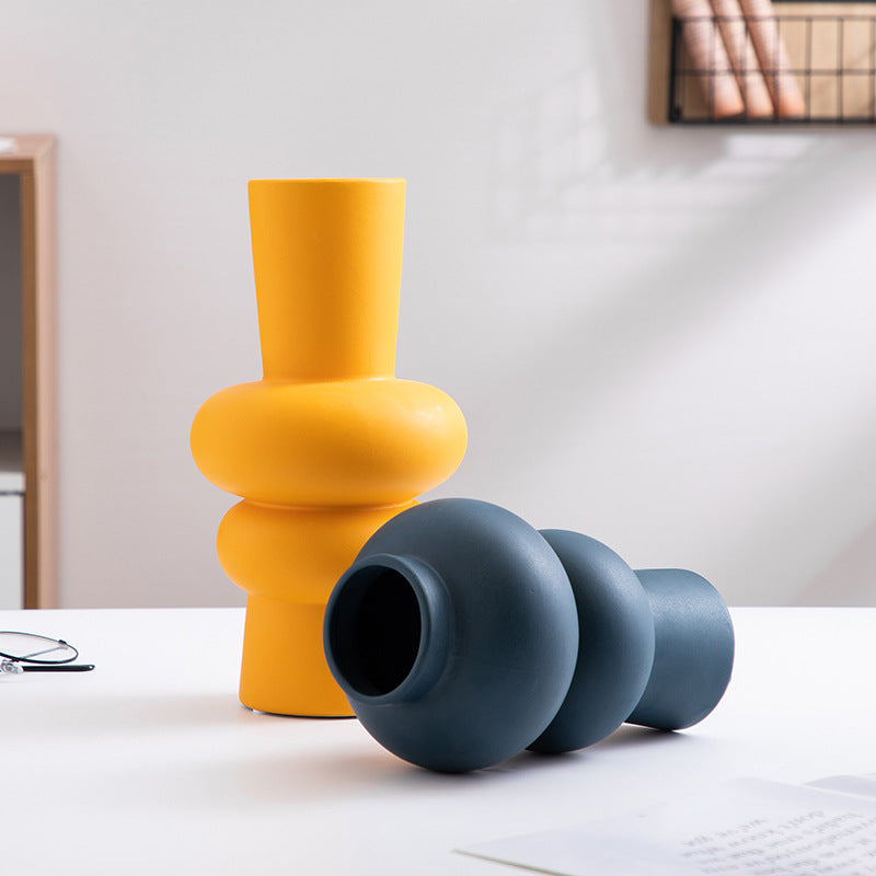 Ceramic Vase Flower Nordic Minimalist Living Room Decoration | Other