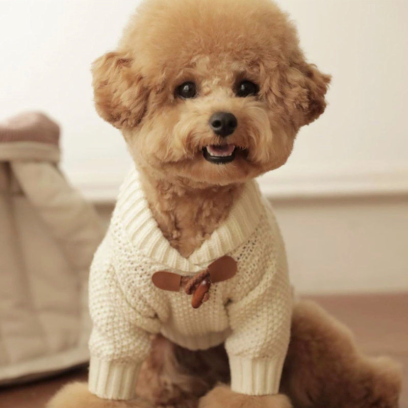 Pet Schnauzer Knitted Sweater Teddy Panda Dog Clothes | Other