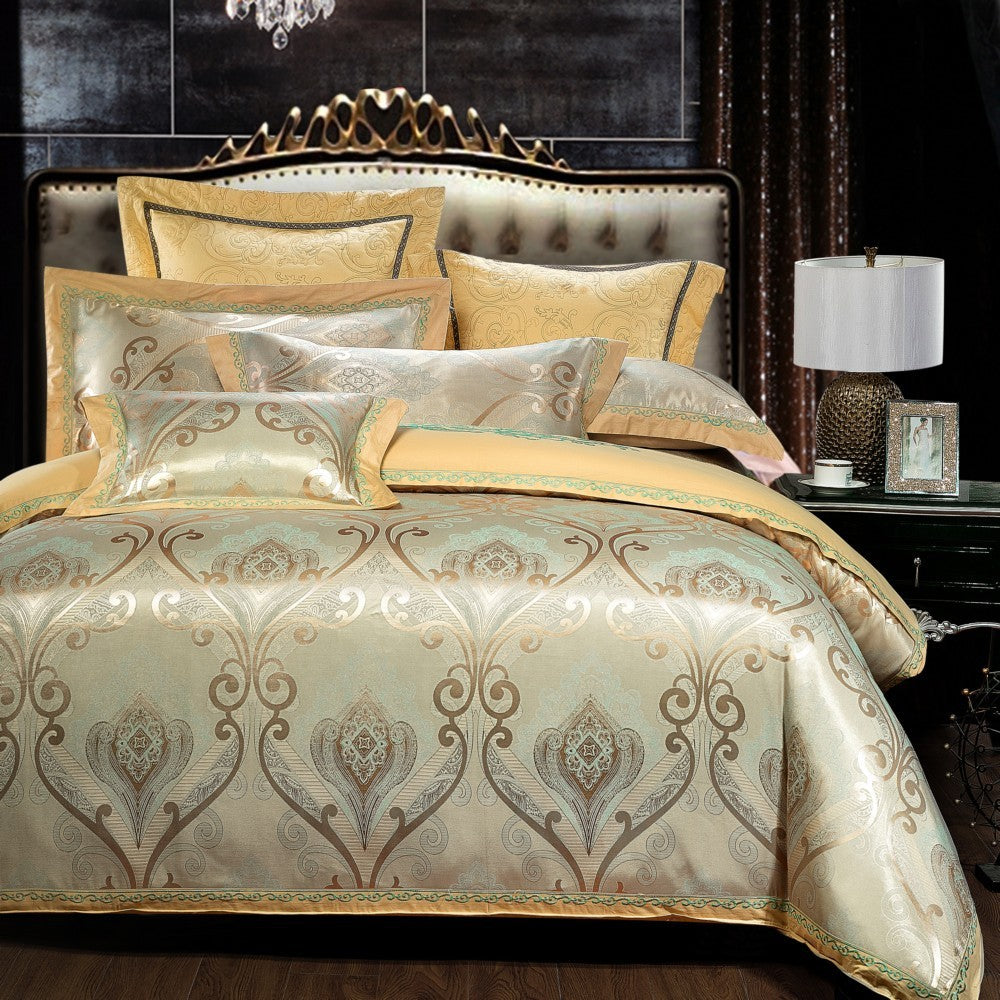 European Style Jacquard Cotton Embroidery Quilt Cover | Other