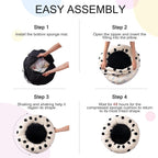 Mewoofun Donut Cat Bed For Indoor Cats - 23 Inch Round Washa | Other