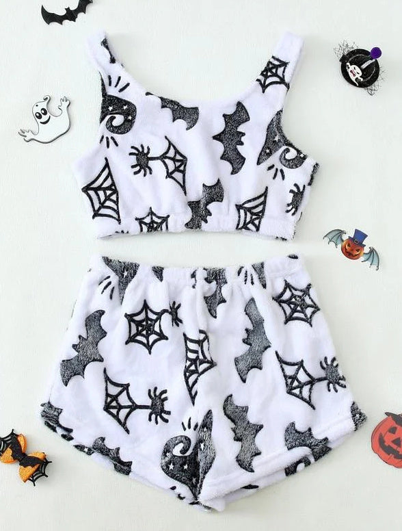 Women's Halloween Luminous Flannel Pajamas | Other