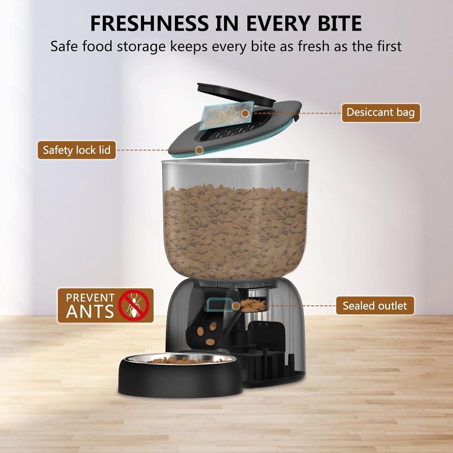 Smart Cat Feeding System - Dual Power Cat Feeder & Water Dis | Other