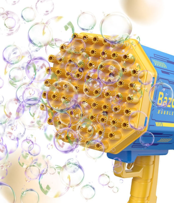 Bubble Gun Rocket 69 Holes Soap Bubbles Machine Gun Shape Au | Other