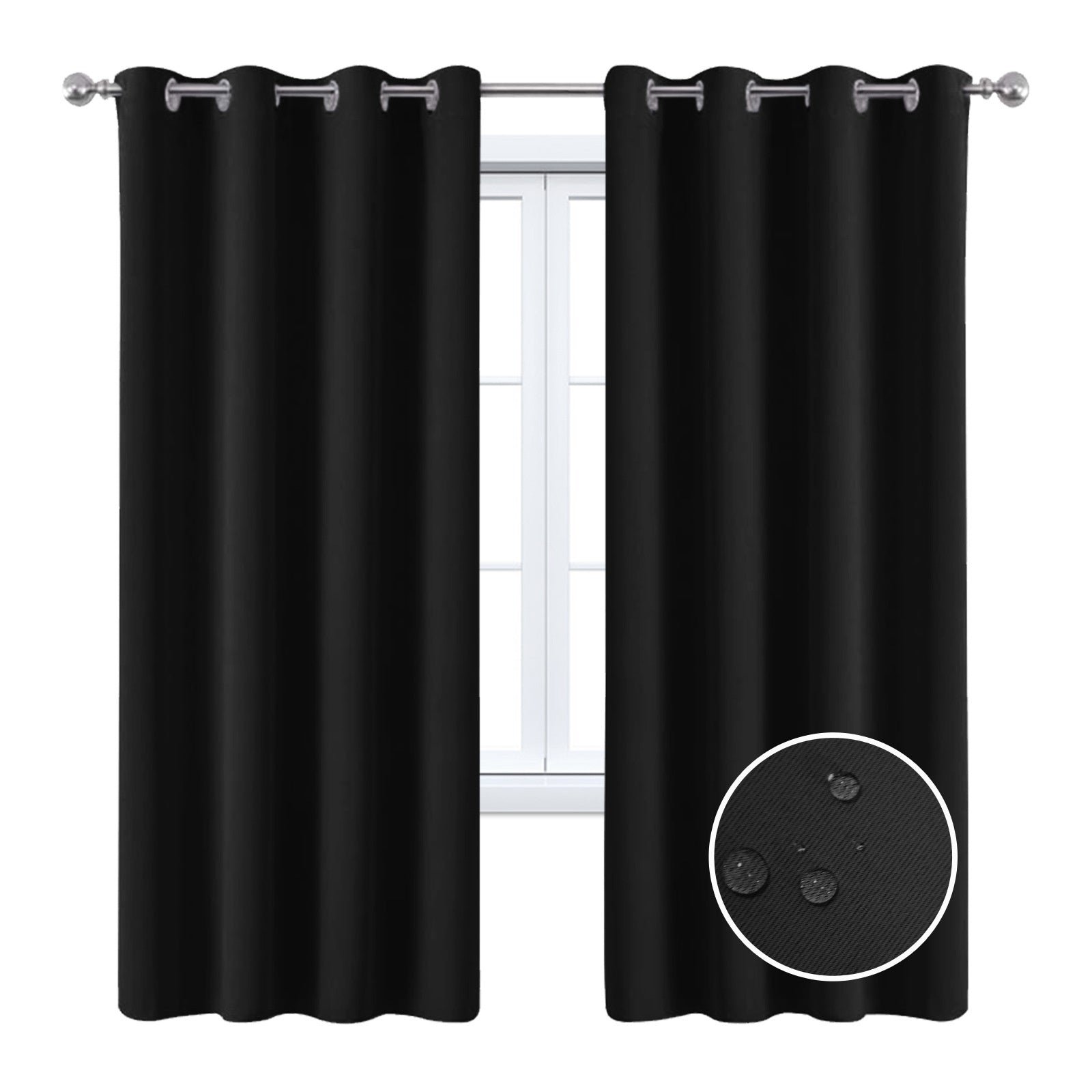 Full Blackout Sale Curtain With Black Lining On The Back | Other