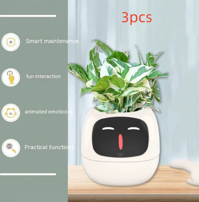 Smart Planter with AI Sensors – Interactive Plant Care with 49+ Expressions & Real-Time Monitoring