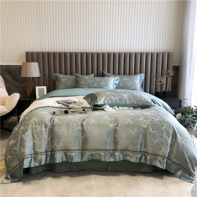 Pure Cotton Four-piece Light Luxury Simple Luxury Spring And | Jewelry & Accessories