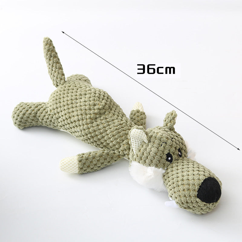 Plush Cartoon Puppy Dog Toy Pet Dog Chew Squeak Toy For Smal | Electronic Learning Toys