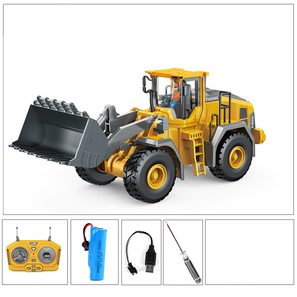 Children's Simple Alloy Charging Excavator Toy Car | Electronic Learning Toys