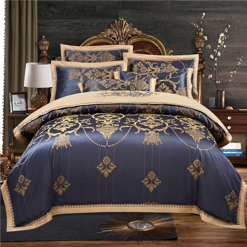 European Style Jacquard Cotton Embroidery Quilt Cover | Other
