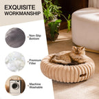 Mewoofun Donut Dog Bed For Medium Dogs - Calming Pet Bed Wit | Other