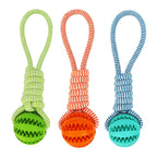 Dog Toy Treat Balls Interactive Hemp Rope Rubber Leaking Bal | Electronic Learning Toys