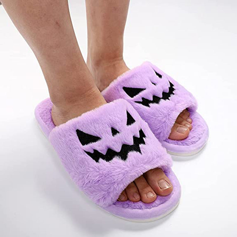 Halloween Shoes Winter Cute Warm Home Slippers Women | Shoes