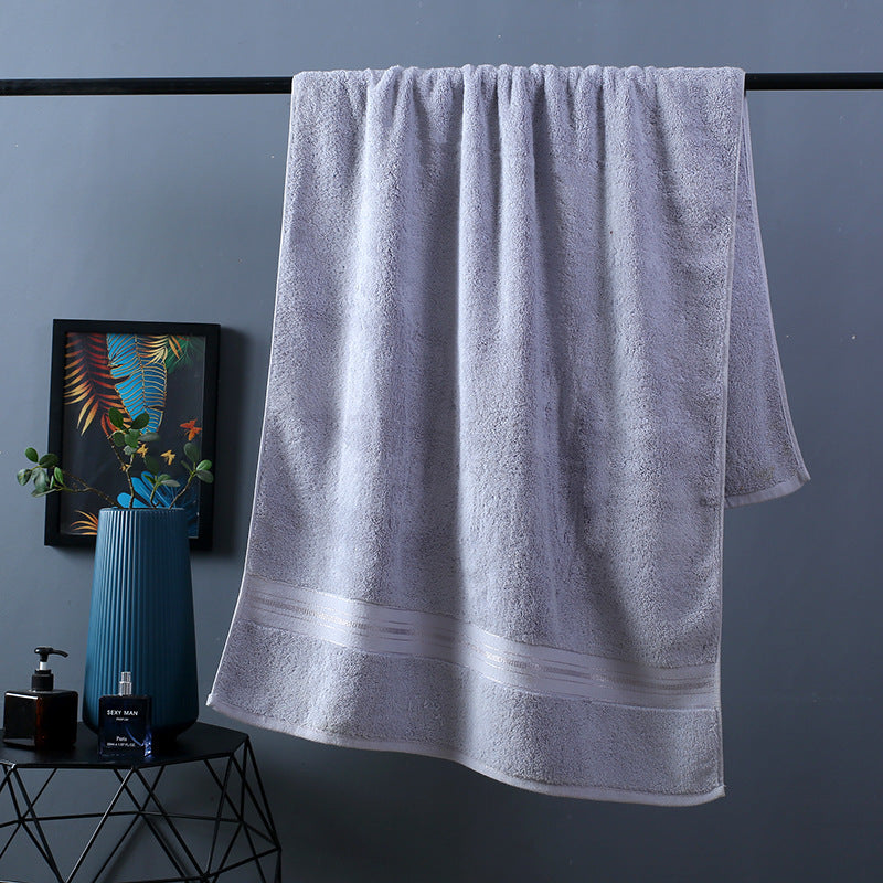 Pure Color Thick Cotton Bath Towel Set Towel Set Increased P | Other
