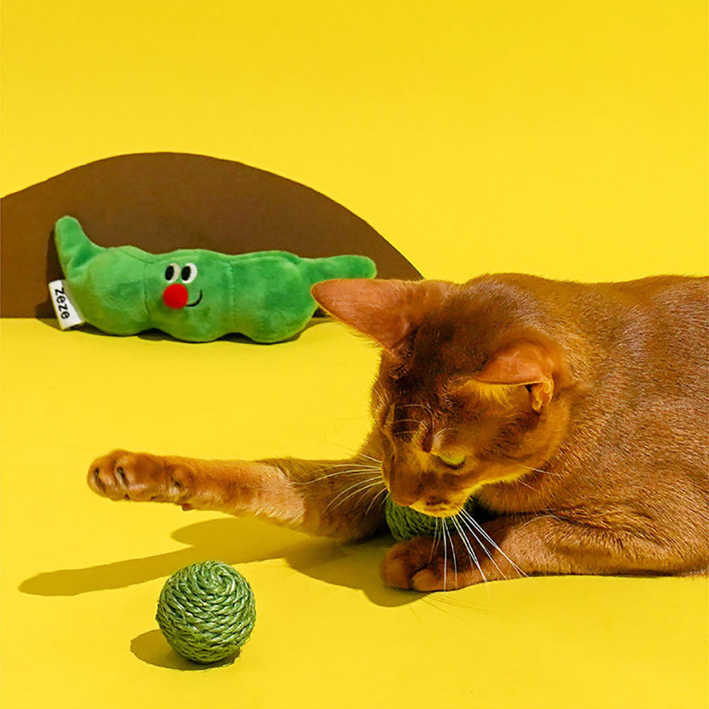 3pcs Cat Toy Balls, Interactive Pet Play Balls Sisal Rope Sc | Electronic Learning Toys